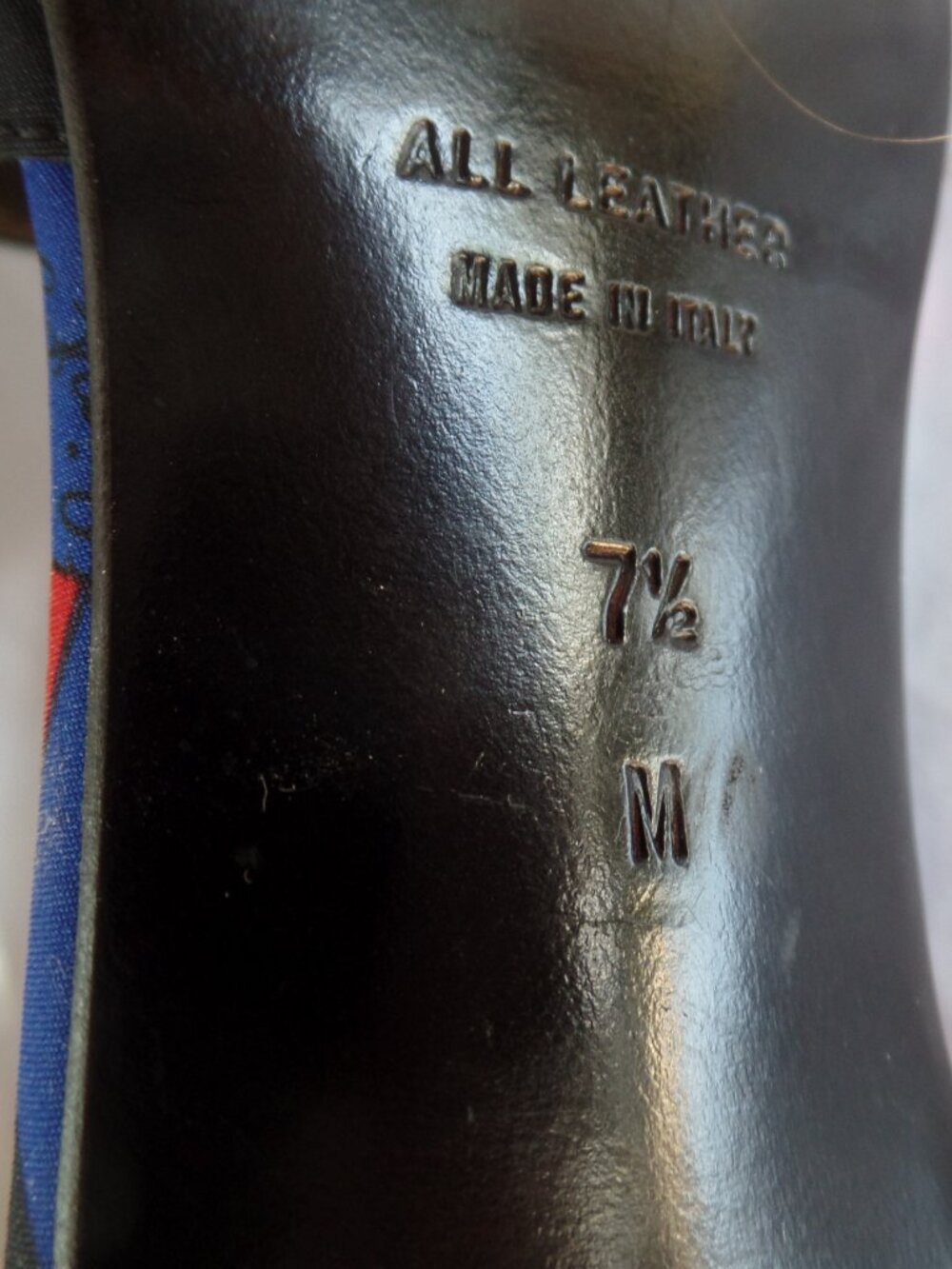 YSL Logo Satin Mod Heels Made in Italy Leather Soles Sz 7.5 Yves Saint Laurent - Picture 9 of 10